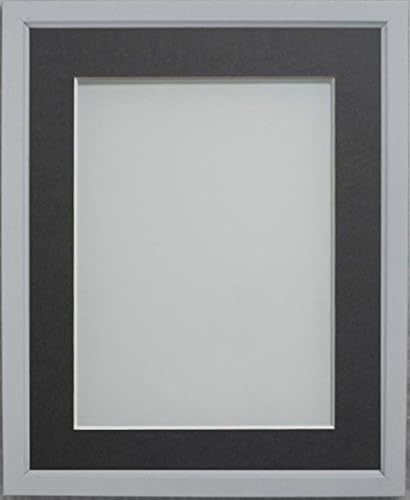Frame Company Drayton Range 14x11-inch Grey Picture Photo Frame with Mount For Image Size 12x8-inch