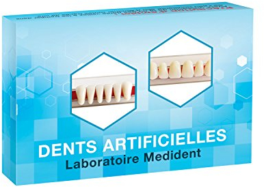 DENTS ARTIFICIELLES - HAUT ET BAS 12 DENTS pour appareils dentaires en résine