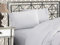 Elegant Comfort Luxuriöses 1500 Premium-Bettwäsche-Set aus Mikrofaser in Hotelqualität, dreireihig, Bestickt, weichstes 4-teiliges Bettlaken-Set, Knitter- und lichtbeständig, Twin/Twin XL, Weiß