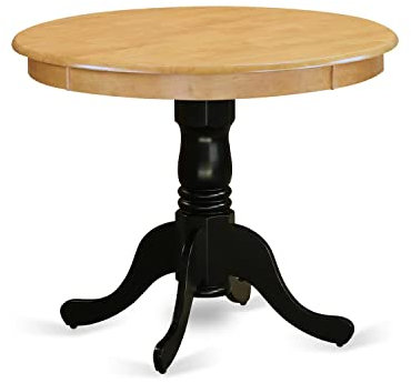 East West Furniture Antik Esstisch aus Gummibaumholz ANT-OBK-TP Ant-obk-tp