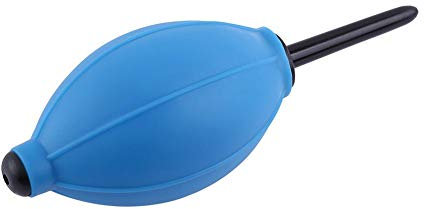 Falscher Wimpern Trockner, Weiches Silikagel Luftgebläse zum Wimpernverlängerung Kleber Blowing Dust Ball Air Reinigungswerkzeuge, Tragbarer Gebläse für Wimpernkleber und Nagellack (Blau)