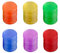Toyvian Jetons en Plastique Pro Count Bingo Marqueurs Marqueurs pour Bingo Game Cartes Accessoires de Jeux (Bleu + Rouge + Jaune + Vert + Violet + Orange Chaque 50PCS) - 300pcs