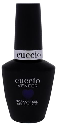 Cuccio Gel Polish Veneer Water You Doing Nail Polish 13 ml- Plush Neon Purple Crème with Blue Undertones