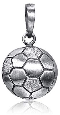 Materia Ball Anhänger antik - Kettenanhänger Silber 925 Herren KA-461-Antik