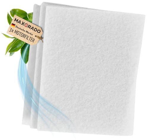 Maxorado 3x Motorfilter für Staubsauger motorschutzfilter Motor Filter Universal Vormotorfilter Einlassfilter zb kompatibel mit Bosch BGL25A100 MoveOn Mini BSA 3510/06 sphera 35 powermax