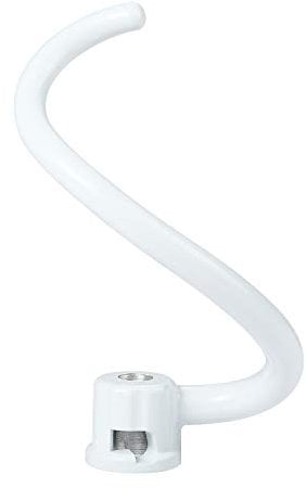 Ganchos para masas con revestimiento para batidora Kitchenaid con soporte para elevador, ganchos de metal recubiertos en espiral, para modelos KV25G0X, KV25G8X, KV25H0X, KP26M1X, KP26M8X, KL26M8X