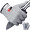 Apaffa Lot de 2 gants résistants aux coupures de qualité alimentaire, gants anti-coupures pour cuisine, mandoline, sculpture sur bois, taille S