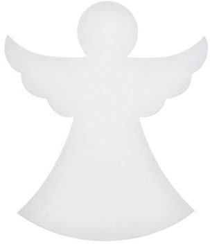 12 quadratische Schaumstoffformen, 20,3 cm hoch (Engel)