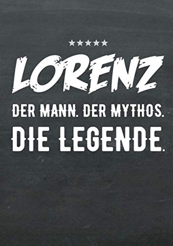Buch-Kalender 2021 im Format A5 - Lorenz, der Name, das Geschenk - Lorenz, der Mann, der Mythos, die Legende: Kalenderbuch, Terminplaner und ... alle mit dem Namen Lorenz, 1 Woche = 2 Seiten