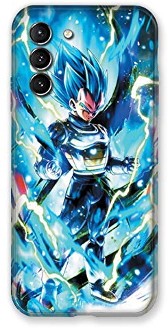 Cokitec Schutzhülle für Samsung Galaxy S21, Manga Dragon Ball Vegeta, Blau, TPU, Schockabsorbierend