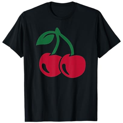 T-Shirt mit roten Kirschen T-Shirt