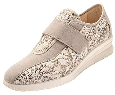 Pediconfort - Derbies Pieds sensibles - Femme - Taille : 37 - Couleur : Imprimé Beige