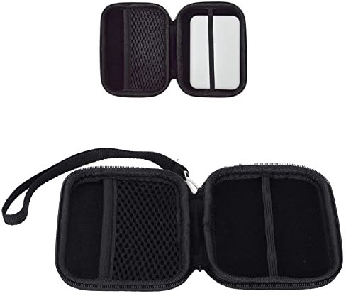Annadue Power Bank Storage Bag for Magsafe Battery Pack, Shockproof Impact Resistant Protection Package for OS X Magnetic Suction Wireless Power Bank(black)