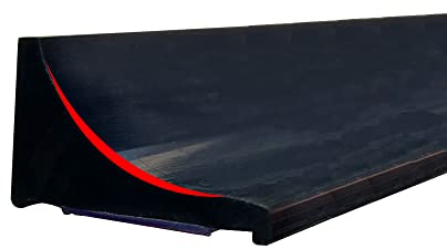 Striscia protettiva per doccia, autoadesiva, 100 cm, per doccia e doccia, impermeabile, in silicone (nero)