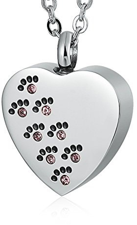 Banemi Halskette Weihnachten, Herz Schmuck Ketten Edelstahl Rosa Unisex Halskette Zum Muttertag, Jubiläum
