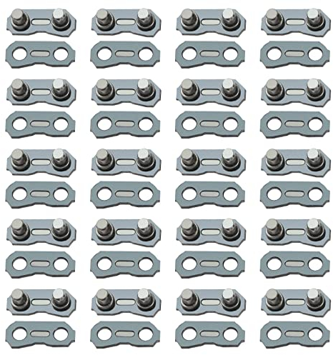 ECSiNG 20 Sets Kettensägen-Kettenverbindungsglieder Kettensäge Master Link Reparatur voreingestelltes Band kompatibel mit 825,5 cm 1,5 mm Kette passend für Ketten von 62 bis 86 Gliedern