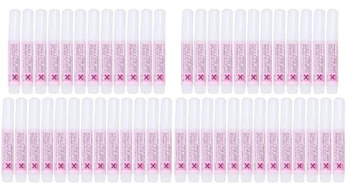 FRCOLOR 50 Pcs Nail Glue Extra Strong Adhesive for Acrylic Gel Nails Fast Drying Manicure Tool for Home and Salon Use