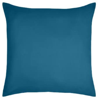 STOF - Taie d'oreiller -Taille 63x63 cm - 100% Coton certifié Oeko-Tex - Excellente qualité - Couleur Pétrole -Modèle Eden - Linge de Lit pour Maison - Doux et Confortable - Unisexe - Mixte