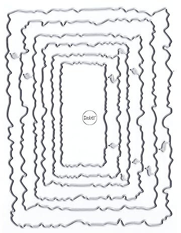 DzIxY Metall-Stanzformen mit Blumenrand, für Kartenherstellung, Prägepapier, Stanzformen, Scrapbooking, Maschinen, Schablonen, Aufbewahrungstaschen, Zubehör