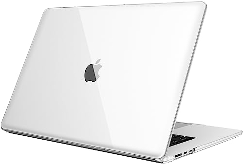 Fintie Hülle Kompatibel mit MacBook Air 15 Zoll M4 M3 M2 A3241 A3114 A2941 (2025-2023), Ultradünne Hartschale Schutzhülle Snap Case Kompatibel mit MacBook Air 15 Retina, Transparent