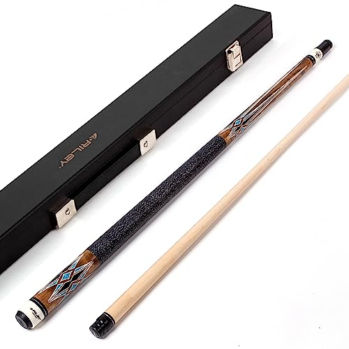 Riley Unisex-Adult Centurion Billard-Queue mit Koffer, Mittleres Holz Staim, 58 (147cm)