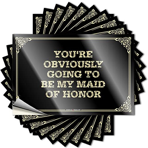 Prank Stickers You're Obviously Going to Be My Maid of Honor Aufkleber Werkzeug Aufkleber Auto Aufkleber Aufkleber (Farbe: Farbe, Größe: 6X9CM)