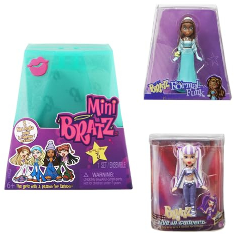 Bratz MGA's Miniverse Mini Serie 3 - Y2K Nostalgie - 2 Mini Packung - Blindverpackung ist Gleichzeitig EIN Display - Sammelfiguren für Kinder und Sammler ab 6 Jahren
