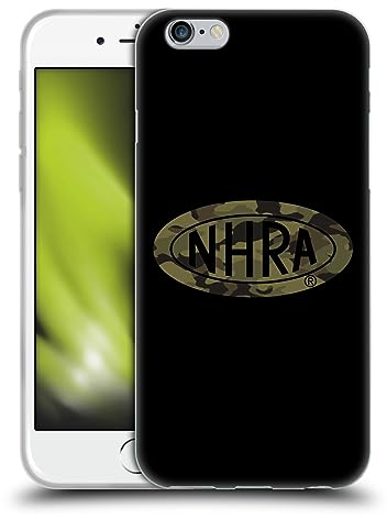 Head Case Designs Offizielle National Hot Rod Association Camouflage Logo Grafiken Soft Gel Handyhülle Hülle kompatibel mit Apple iPhone 6 / iPhone 6s