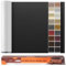 Kunstleder Selbstklebend Leder Reparatur Set, 60 x 300 cm Lederflicken Selbstklebend Leder Flicken Patch Kit für Autositze, Sofa, Jacken, Taschen, Bürostuhl, Motorradsitze (Schwarz)