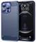 Jhxtech Case for iPhone 13 Pro Max Case, Apple 13 Pro Max Case, Ultra Slim Phone Cover with Shock-Absorption Carbon Fiber TPU Rubber Protective Cases for Apple iPhone 13 Pro Max Navy Blue