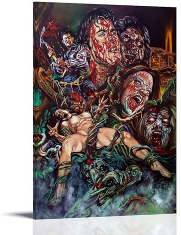INEOUT Horror-Film-Poster Evil Dead Poster, dekoratives Gemälde, Leinwand-Wandposter und Kunstdruck, modernes Familienschlafzimmer-Dekor-Poster, 60 x 90 cm