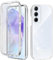 Yutwo Coque pour Samsang A55 5G Antichoc Housse pour Galaxy A55 Coque avec Protège-écran 360 Full Body Protection Etui Robuste Double Face Transparent TPU Case Coque pour Samsang Galaxy A55 5G, Clear