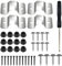 4 Stück Dart Board Wandhalter Set, Dartscheibe Halterung Kits, Dartscheiben Zubehör Halterung, Halterung für Dartscheibe mit Mini-Schraubendreher für Hängende Dartscheiben