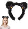 scicent Haarband Haarreif Schleife Haarreifen mit Bärenohr Schleifen Stirnband Niedliche Party Kopfbedeckung Haarschmuck Gesicht Waschen Spa Elastisches Hautpflege Stirnbänder Niedlichen Bären - 34405