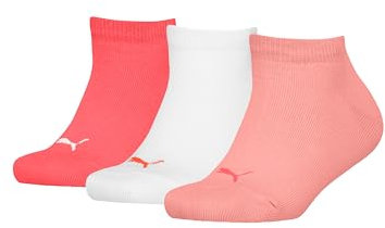 PUMA Lot de 3 paires de chaussettes de sport unisexes pour enfant, Rose combo, 35-38