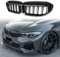 Nieren Schwarz Kühlergrill Streifen Kühlergrill für BMW 3 Series G20 G28 2019-2022,Grill Glanz Schwarz Doppelsteg Sport Kühlergrill