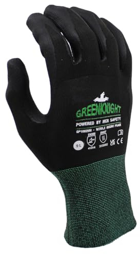 MCR Safety Unisex Eco Greenknight Premium Schutzhandschuhe/Größe 7, 1 Paar ECO GREENKNIGHT Premium Schutzhandschuhe/Größe 7, 1 Paar/Umweltfreundlich/Touchscreen-kompatibel (1er Pack)