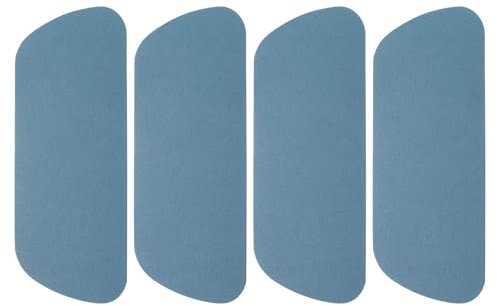 sourcing map 4pcs Refrigerator Drip Catcher 7.8 x 3 Inch Fridge Water Dispenser Drip Try Absorbent Mat Pads for Refrigerator, Water Dispenser, Coffee Machine, Home, Navy Blue(Trapezoid)