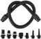 QWORK® Inflatable Pump Adaptors Kit, SUP Pump Adapter, Paddle Board Pump Adaptor Accessories with 7 Nozzles & Air Hose, for Inflatable Stand Up Paddle Board, Boat,Tent, Pool