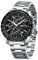 Megalith Herren Uhr Chronograph Armbanduhr: Analog Quarzuhr Herren - Silber Wasserdicht Männer Uhren Edelstahl Elegante