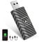 Astrobrights 2025 CarPlay Wireless Adapter für iOS, 5GHz Small Car Wi-Fi Adapter, Plug and Play, USB A Verlängerungskabel, USB C zu A, Schwarz