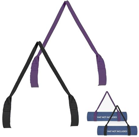 2 Stück Tragegurt Yogamatte,Gymnastikmatte,Fitnessmatte,Yogatasche,Sportmatte Strap,Yoga Matte,Verstellbare Gurt Baumwolle Yogamattenriemen Yogamatten Halteband für Tragen,Verstauen,Organisieren
