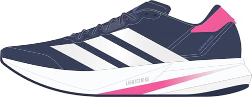 adidas Women's Duramo Speed 2 Running Shoes, tech Indigo/Zero met./Lucid Pink, 5.5 UK