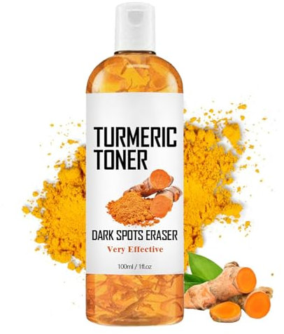 Tóner Turmeric, Tóner de Cúrcuma, Tonificador de Cúrcuma Tónico Facial de Cúrcuma, Cúrcuma para la Corrección de Manchas Oscuras