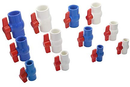 Raccord d'eau de pulvérisation 1/2 3/4 1 1,25 1,5 2 Filetage interne PVC Robinet à tournant sphérique Jardin Irrigation Eau Coupure Tuyau Connexion Valve Interrupteur de contrôle de l'eau