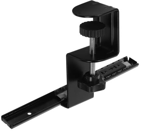 MINAOLULUS 1set Keyboard Stand Desk Bracket Slide Rail for Comfortable Typing No Drill Installation Ergonomic Clamp Support for Home Office Use