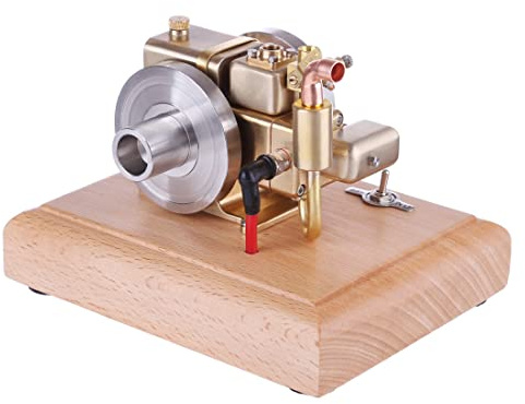 RCXTechPro 1.6CC Hit and Miss Motor Modellbausatz – Mini Wassergekühlter 4-Takt-Benzinmotor Sammlerstück Verbrennungsmotoren Modellbau für Erwachsene Bastler