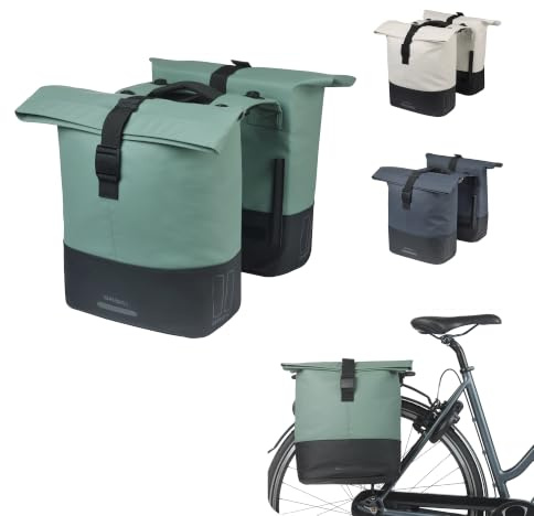 Basil Cove Doppeltasche - MIK inkl. - 28-32L - Wasserfest - Grün Schwarz