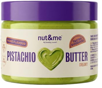 nut&me Crema di Pistacchio Dolce 250 g | Senza glutine, conservanti né olio di palma, Ideale per pane, farciture, gelato e cioccolato Dubai