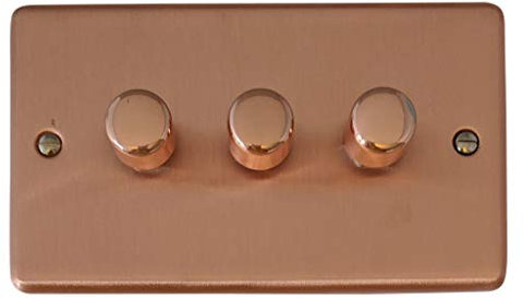Rose Gold LED Dimmer (3 Gang) - CRG513